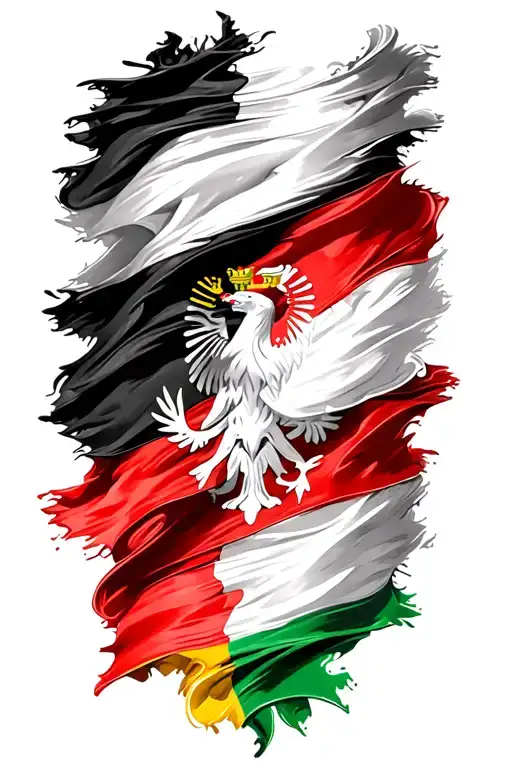 German & Italian Flag