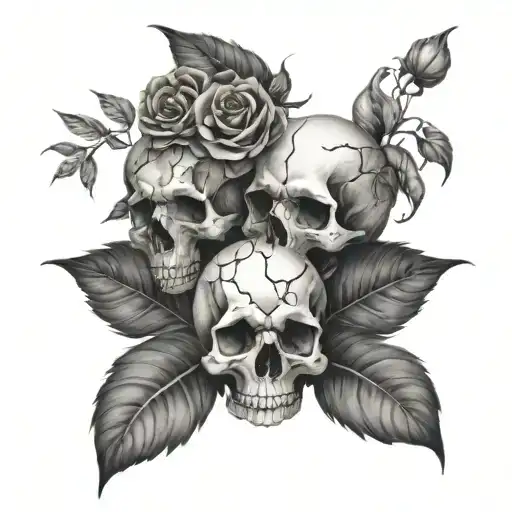 Nature Skulls Representing Dark Periods