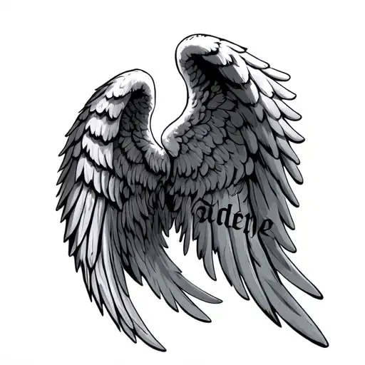 Angel Wings With Name
