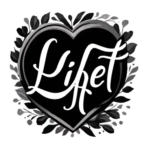 Life Is Art Words In A Motif Symbolizing Love