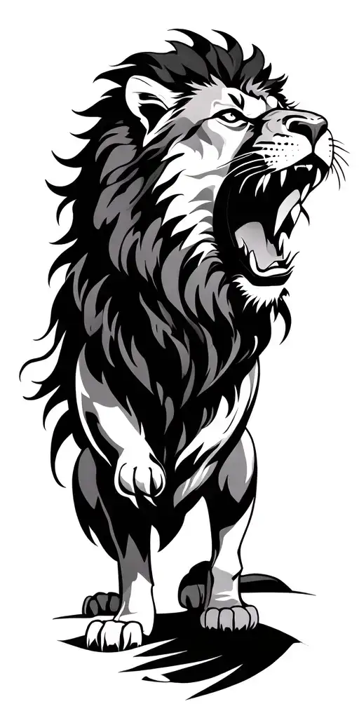 Lion Roaring
