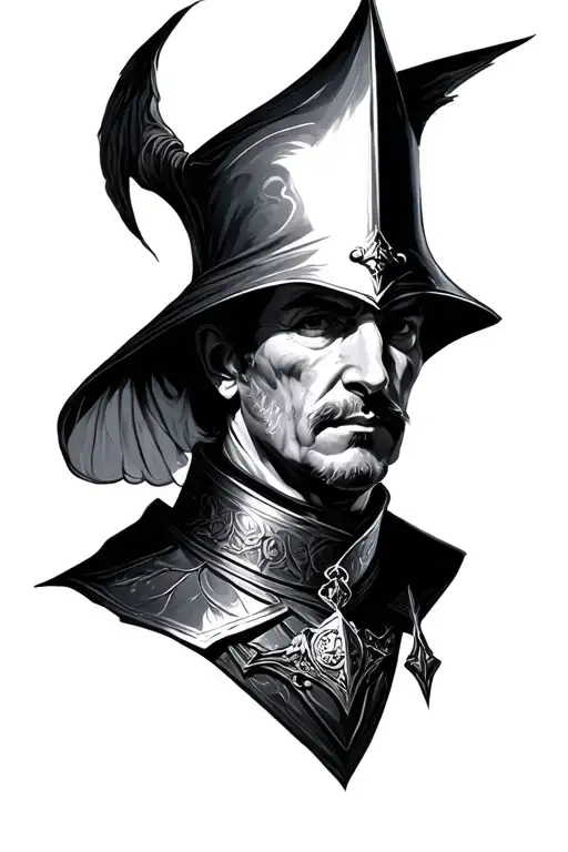 Baldwin Iv Realistic Black And Grey