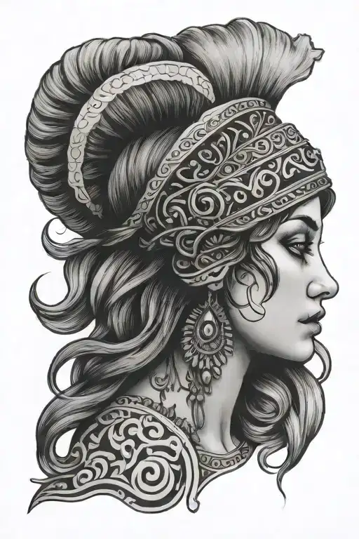 Aries Gypsy Girl Side Profile