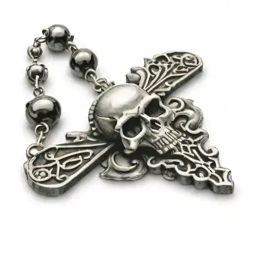 Rosary With Scull