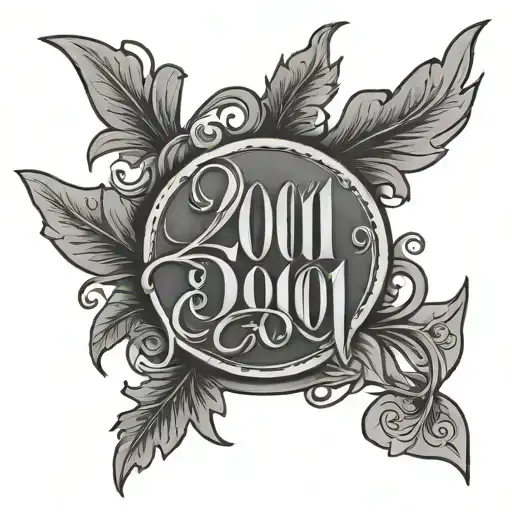 Lettering 2001 Birth Year