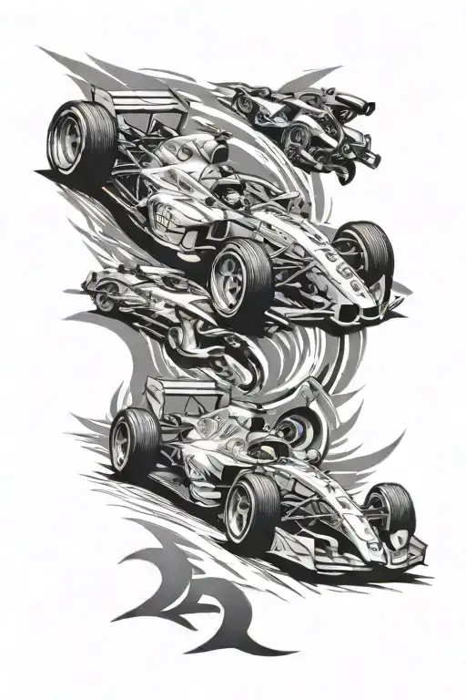 Ferrari Racing Car Speeding