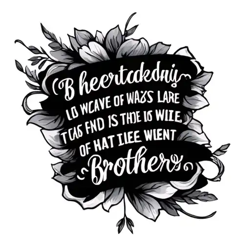 Bible Verse Of Brothers Writting