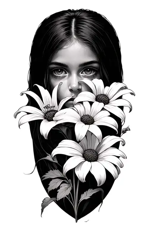 Black Eyed Susan With Day Lillie's