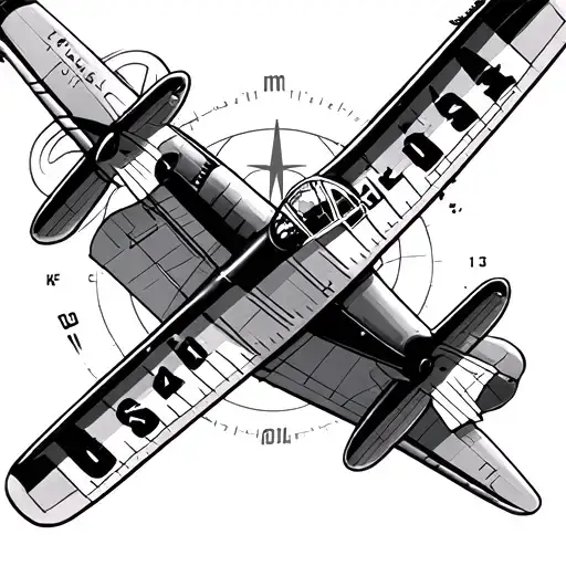 Cessna Plane And Compass