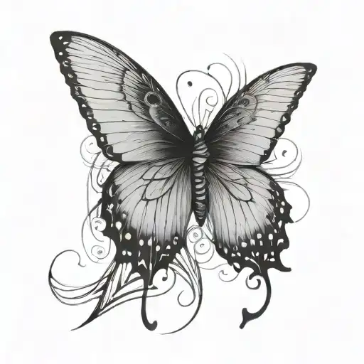 Butterfly Wings And Angel Wings Minimalist
