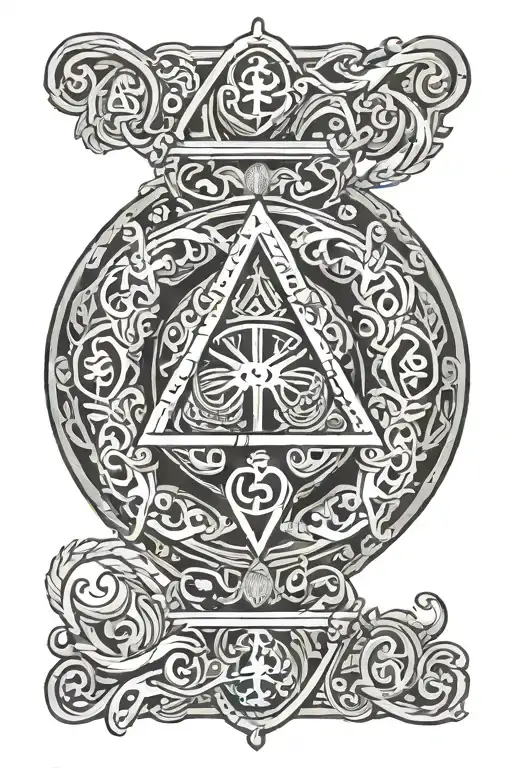 Alpha Phi Omega Symbol Intertwined With Elements