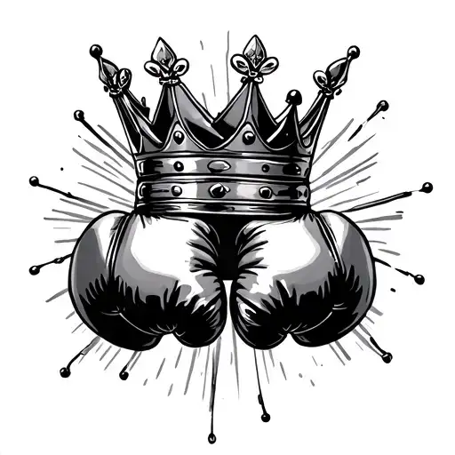 Crown And Boxing Gloves Haging