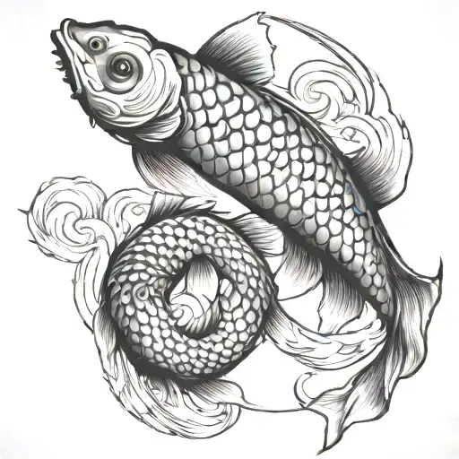 Koi Fish Yin Yang