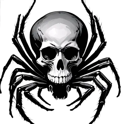 Skull And Spider