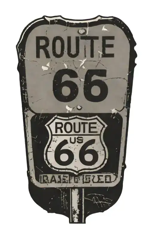 Route 66 Road Sign