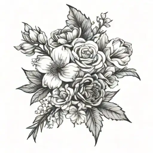 Birth Flower Bouquet