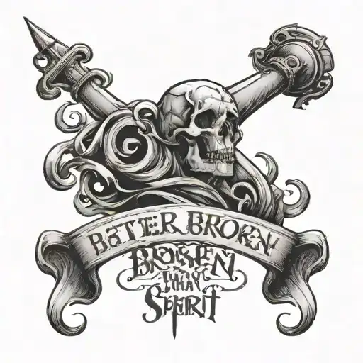 Better A Broken Bone Than A Broken Spirit Quote Written