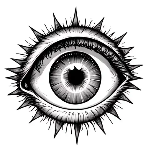 Eye And Sun Moon Stars