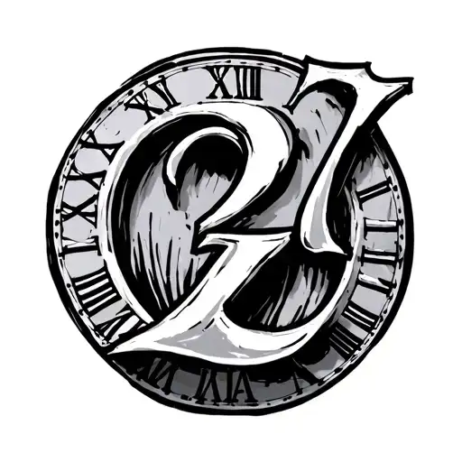 Roman Numeral Two Empty Void With Shading