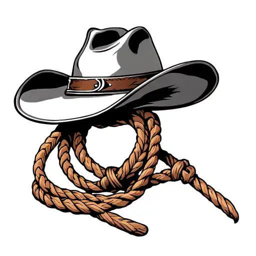 Saddles Horse Shoe Lasso Cowboy Hat