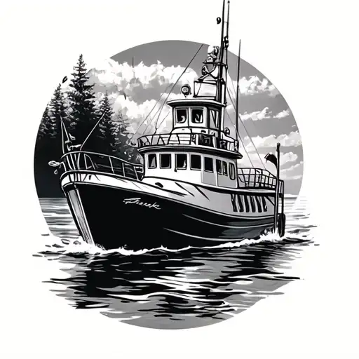 Parker Pilothouse Boat Fishing Lure Surrounded