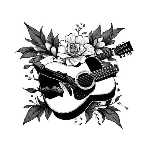 Memorial Tattoo For A Deceased Brother That Embodies Musical Talent And Strong Character