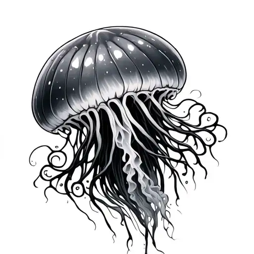 Cyberpunk Mechanical Jellyfish