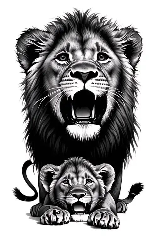 3Lion Cubs 1 Howling