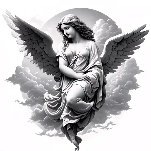 Angel And Clouds