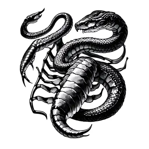 Scorpio And Snake