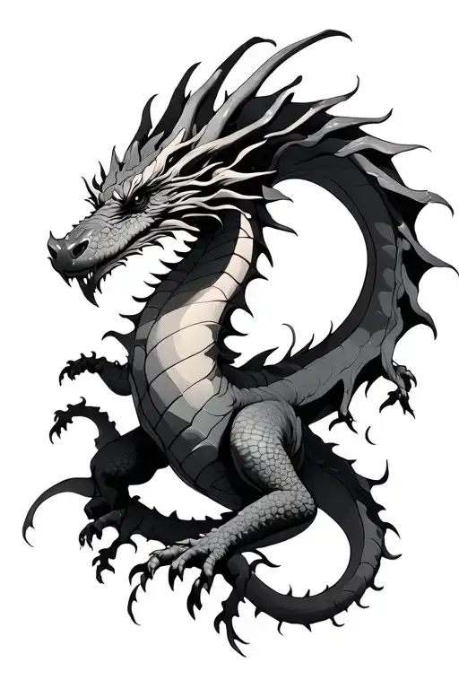 Skyrim Dragon With Vines