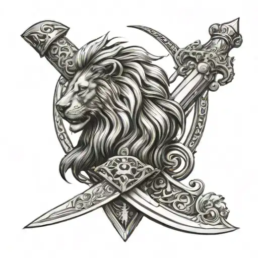 Sword With Lion Handle