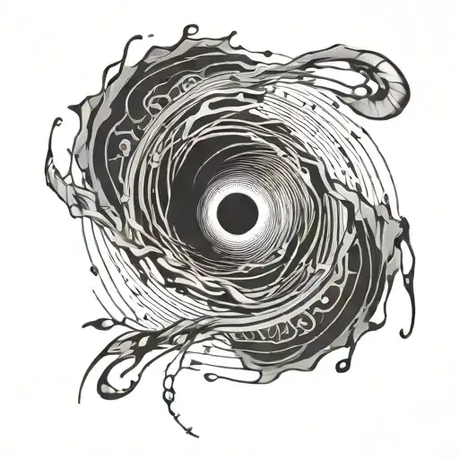 Black Hole With Lines