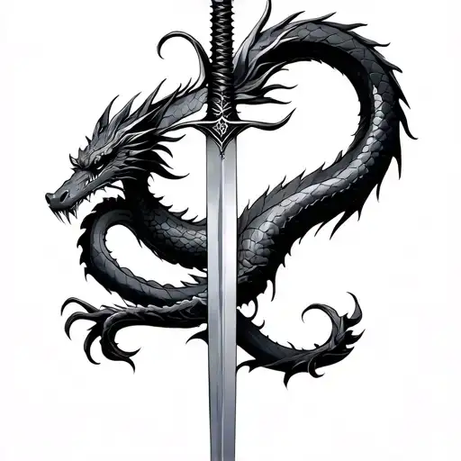 Dragon Wrapped Sword