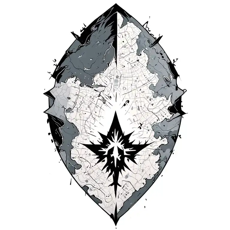 Shards Of Narsil And Map Outline