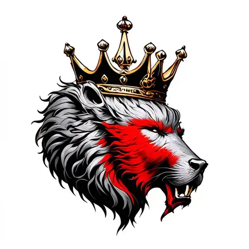 Fight Loin Crown British Red