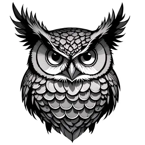 Owl And Scales