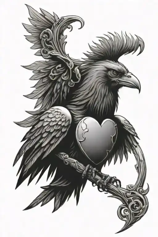 Reaper Sacred Heart Raven