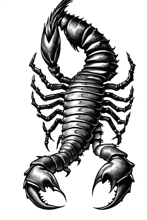 Scorpio Zodiac Tattoo Design Combining