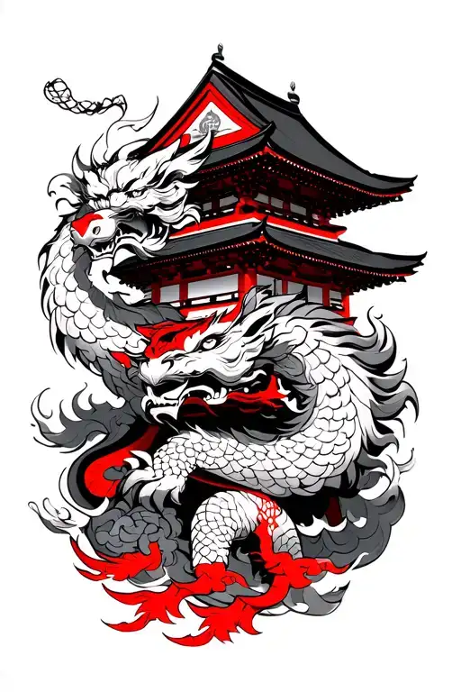 Japanese Temple With Wind Waker King Of Red Lions