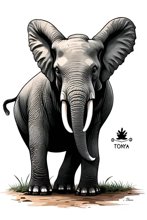 Elephant With The Name Tonya
