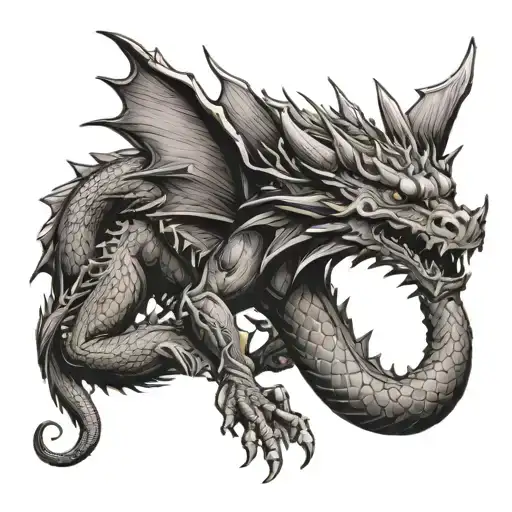 Fine Line Dragon