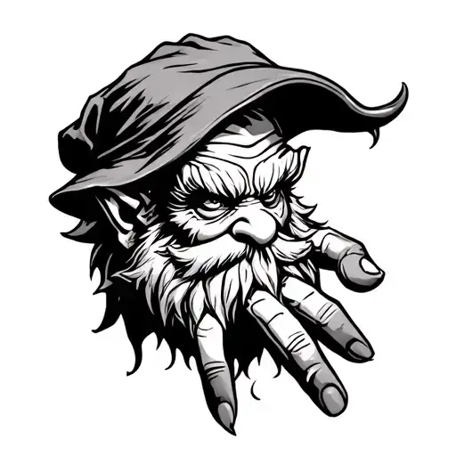 Evil Redcap Gnome Hand