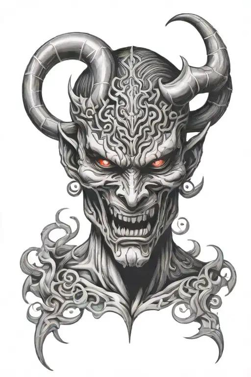 The Demon Mask Surrounded