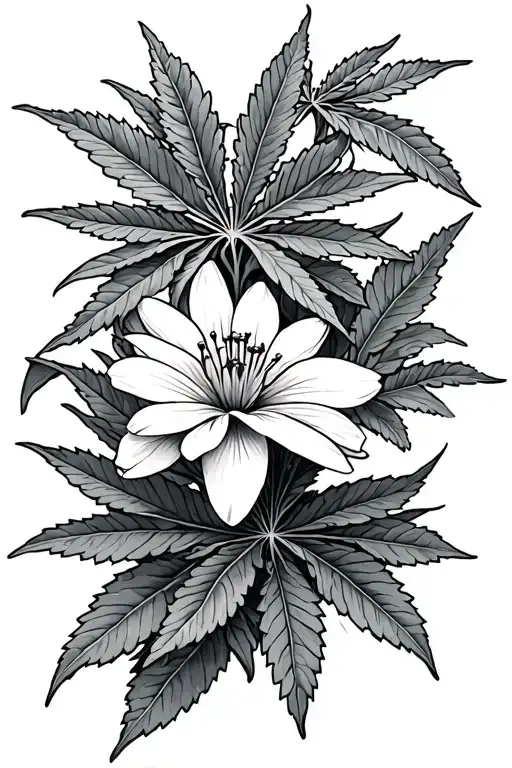 Cannabis Sage Flowers Foliage Vine