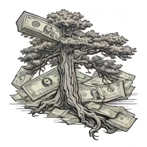 Sequoia Tree With Money
