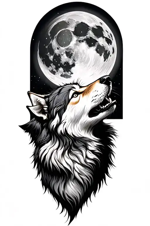 Wolf Howling At The Moon