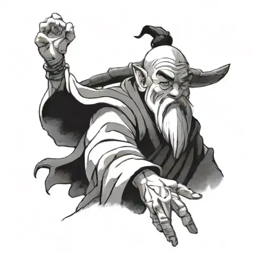 Quote From Uncle Iroh From Avatar Surrounded By Him And Lighting On Shoulder Going Down Arm