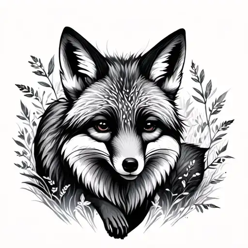 Mother Nature With Foxes Walking