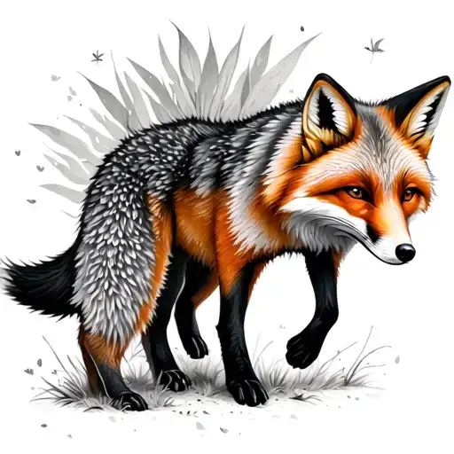 Mother Nature With Foxes Walking